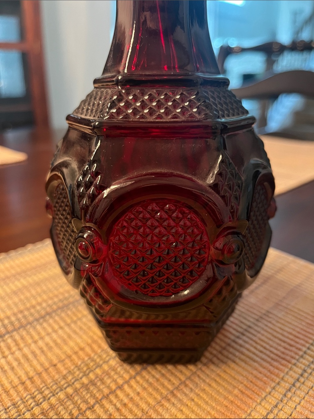 Avon “Cape Cod” Ruby Red Decanter - Picture 3 of 4